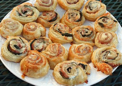 Food And Garden Dailies Puff Pastry Pinwheels With Prosciutto And