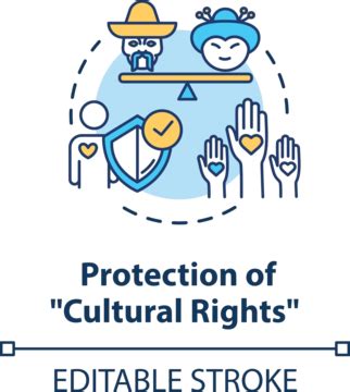 Protection Of Cultural Rights Concept Icon Art Illustration General