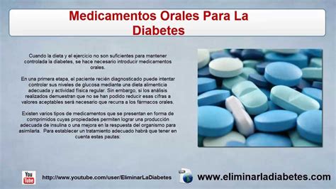 Medicamentos Orales Para La Diabetes Tratamiento De La Diabetes YouTube