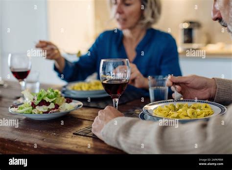 Two Mature Couples Dinner Hi Res Stock Photography And Images Alamy