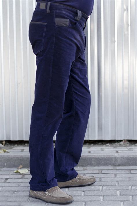 Navy Blue Mens Corduroy Pants Limited Edition Dark Blue Corduroy