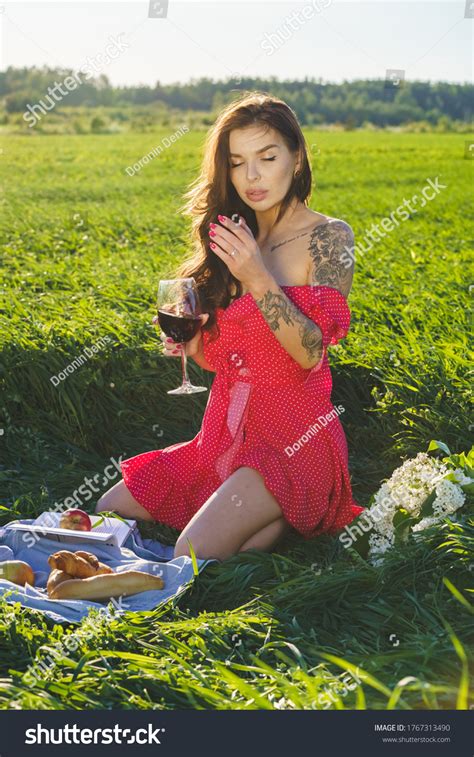 Beautiful Girl Sexy Brunette Dress Posing Stock Photo 1767313490 Shutterstock