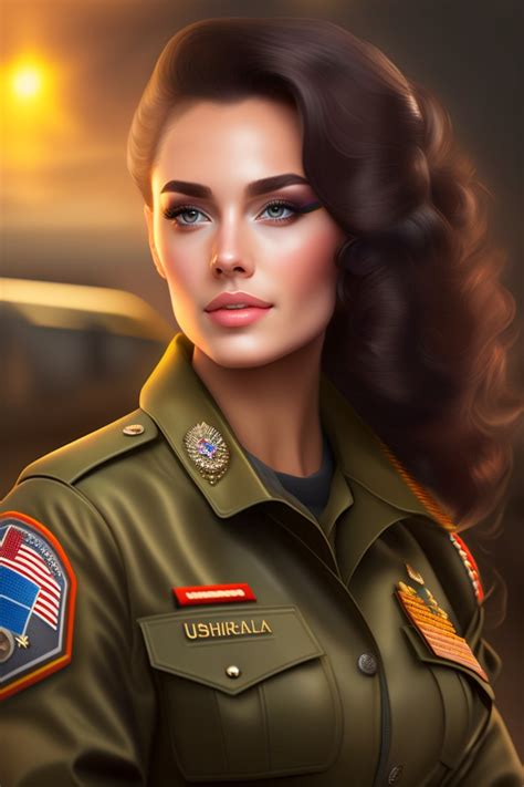 Download Ai Generated Woman Military Royalty Free Stock Illustration