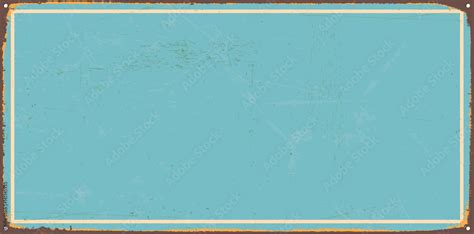 Vintage blank metal sign with room for text or graphics. Vector EPS 10 ...