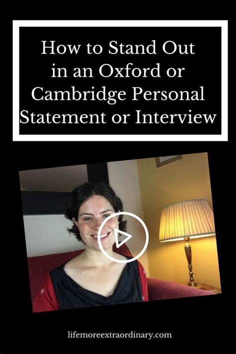 How To Stand Out In An Oxford Or Cambridge Personal Statement Or