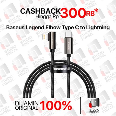 Jual Baseus Legend Series Elbow Kabel Fast Charger PD 20w USB C