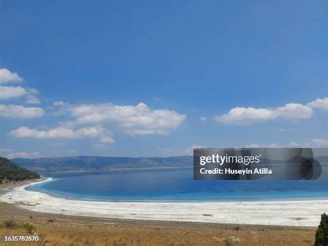 salda lake stock  high res pictures  images getty images