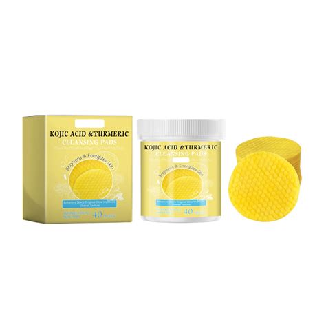 Clear Out Stock Awwp Yellow 1x Turmeric Kojic Acid Cleansing Pad Kojic