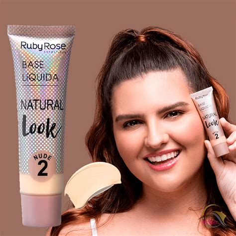 Base Natural Look Ruby Rose Cor Nude 2 E 3 Matte Shopee Brasil