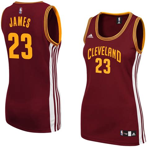 Adidas Lebron James Cleveland Cavaliers Womens Wine Replica Jersey