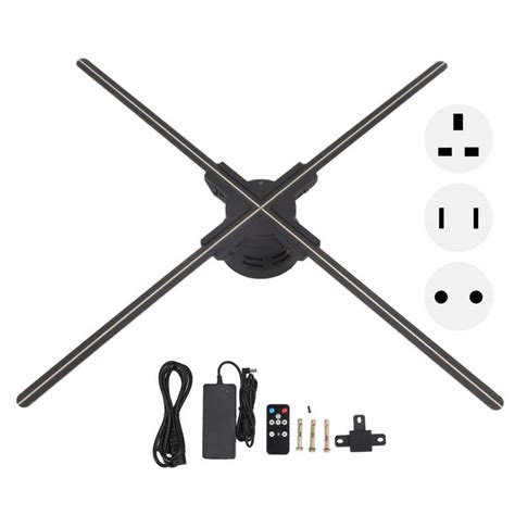 Cm D Holographic Advertising Projector Naked Eye Holographic Projection Fan For Shop Bar