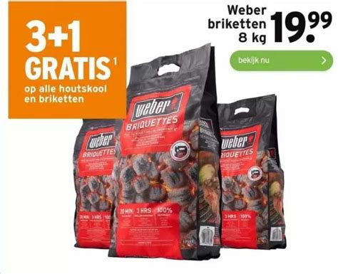 Weber Briketten Kg Aanbieding Bij Gamma Folders Nl