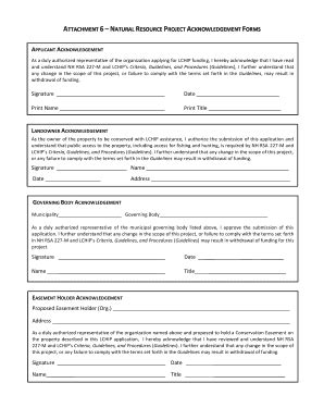 Fillable Online Applicant Acknowledgement Lchip Org Fax Email Print