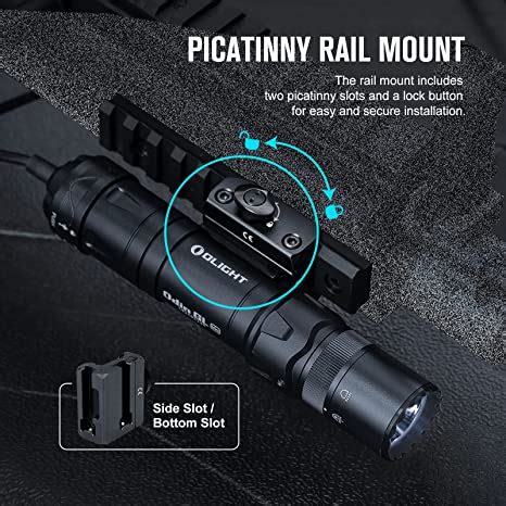 Olight Odin GL Mini 1000 Lumens Picatinny Rail Mounted Rechargeable