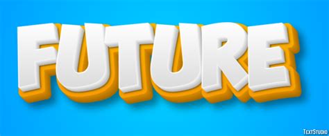 Future Text Effect And Logo Design Word