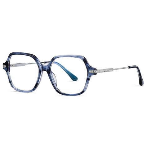 Bj Tr Square Anti Blue Frames Metal Temple Glasses Products