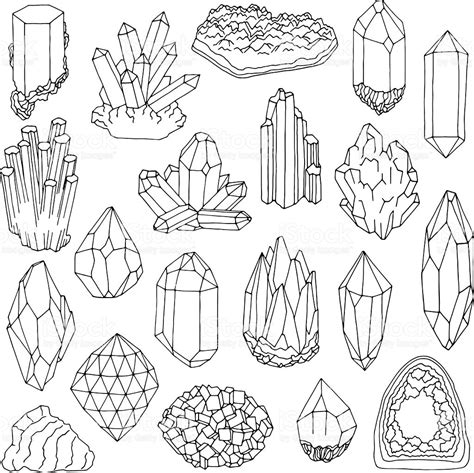 Rocks Gems And Minerals Coloring Pages Sketch Coloring Page