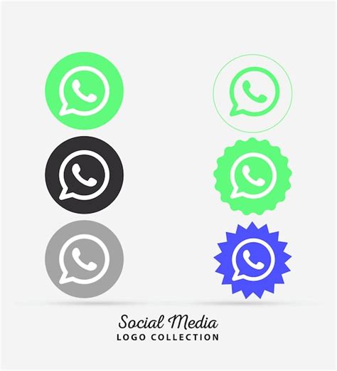 Cono Del Logotipo De Whatsapp Logotipo De Redes Sociales Realistas