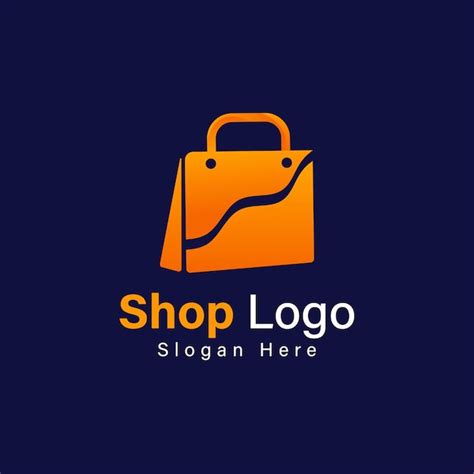 Premium Vector Online Shop Logo Design Vector Illustration Template