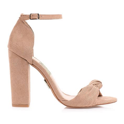 Sand Lia Salto Alto Camur A Nude Uza Shoes Sapatos Femininos