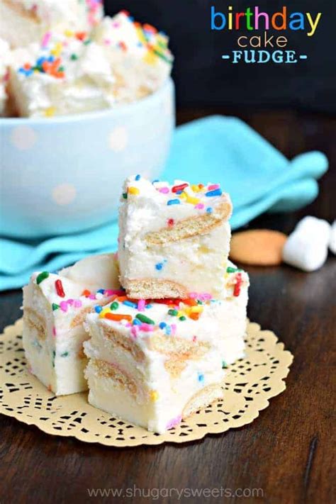 Birthday Cake Fudge Recipe Shugary Sweets