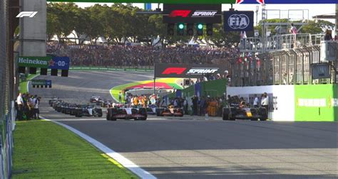 F1 GP du Brésil 2022 le départ de la course sprint en vidéo