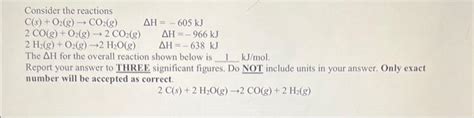 Solved Consider The Reactions Cso2 G→co2 G2cogo2