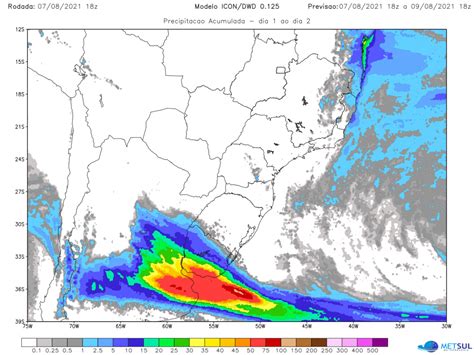 Frente Traz Chuva E Temporais Na Argentina E Uruguai Metsul Meteorologia