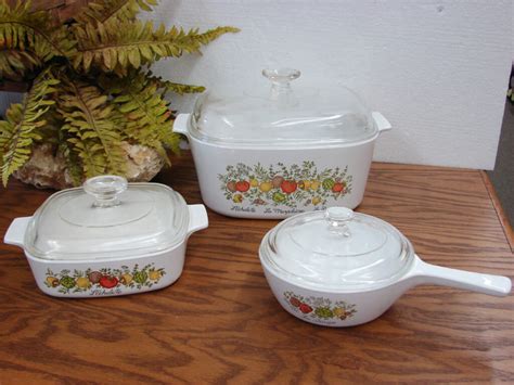 Vintage Retro Corning Ware Spice Of Life Lechalote La Marjolaine Le