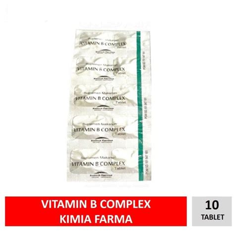 Vitamin B Complex Kimia Farma Strip 10 Tablet Lazada Indonesia