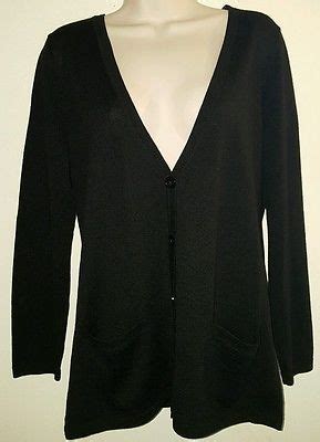 Women S Talbots Petites 100 Merino Wool Button Front Cardigan Medium