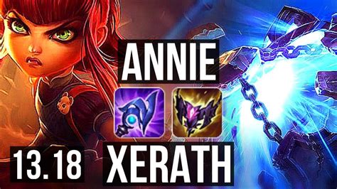 Annie Vs Xerath Mid Rank 5 Annie 517 Euw Challenger 1318