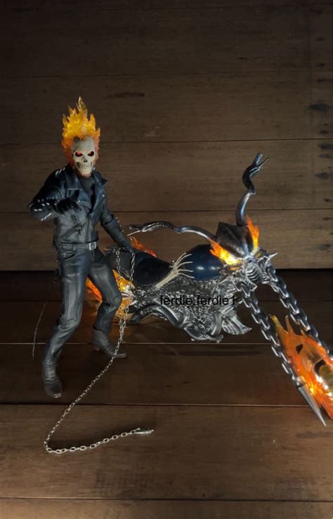 Hot Toys Ghost Rider With Custom LED Hobbies Toys Toys Games On Carousell