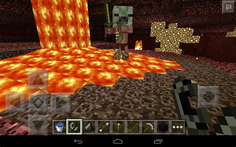 How To Enter The Nether In Minecraft Pocket Edition 0 12 Tutorial