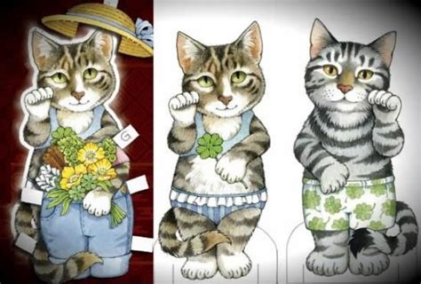 Papermau Lucky Cats Dress Up Paper Dolls By Dover Publications