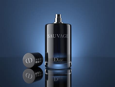 dior sauvage perfume bottle behance