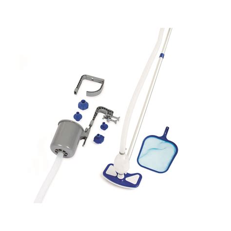 Bestway Poolpflege Set Deluxe Mit Pumpenbetriebenem Poolsauger Skimmer