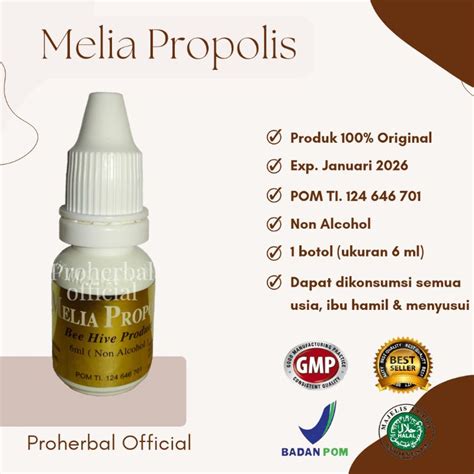 Jual Melia Propolis 1 Botol Ukuran 6 Ml Shopee Indonesia