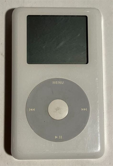 Apple IPod Classic 4th Gen 20GB White A1059 Bad Battery AS IS