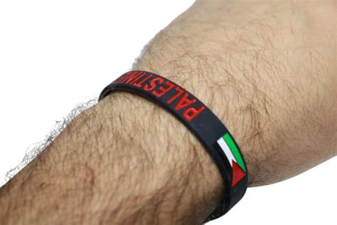 Palestine Bracelet Palestine Flag Design Rubber Bracelet - Etsy