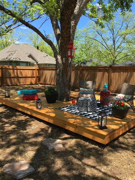 Floating Deck Around A Tree Backyard Patio Backyard Design Deck Around Trees