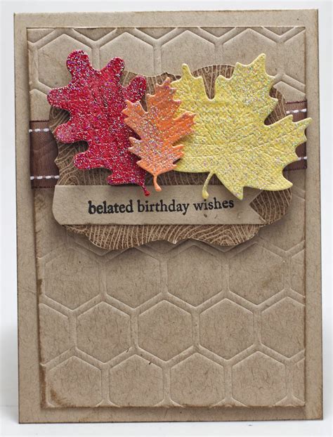 Homemade Cards by Erin: belated birthday fall card