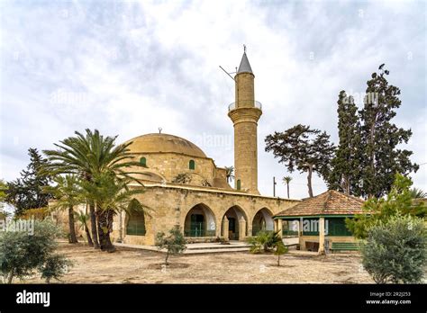 The Hala Sultan Tekke Mosque Larnaka Cyprus Europe Stock Photo Alamy