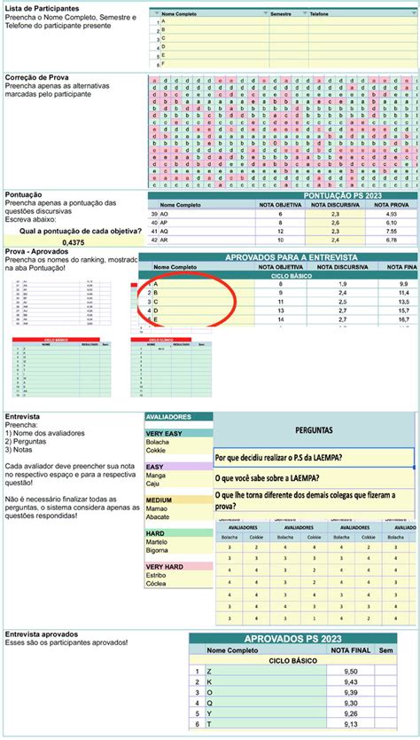 Planilha Para Processos Seletivos De Ligas Acad Micas Elo