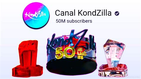 Canal KondZilla Has A NEW 50 Million Subscribers Play Button YouTube