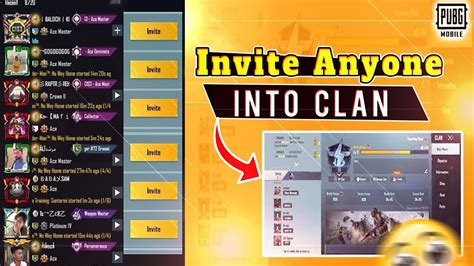 How To Invite Friends Into Clan In Pubg Mobile Increase Clan Level