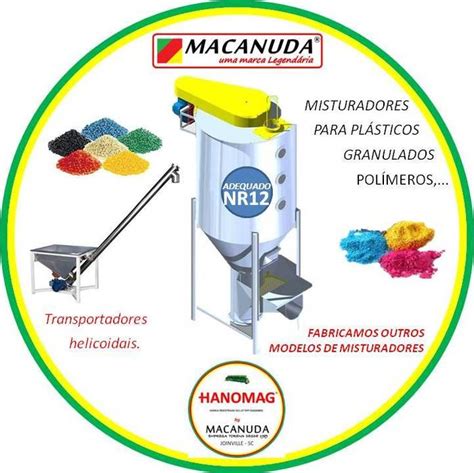 M Quina Industrial De Misturar Pl Stico Picado Cimm