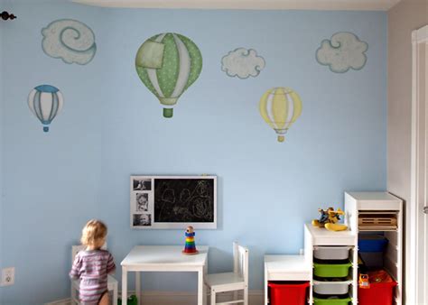 Hot Air Balloon Cloud Wall Stickers For Baby Nursery Etsy
