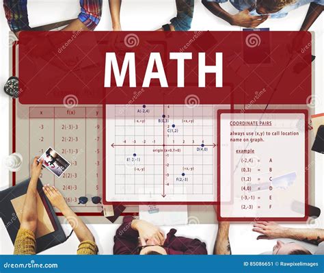 Math Mathematics Calculation Chart Concept Stock Image Image Of