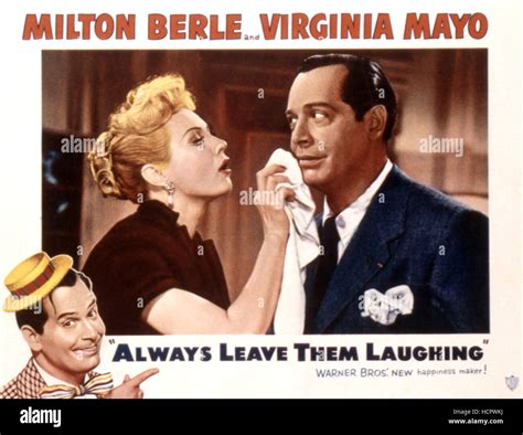 ALWAYS LEAVE THEM LAUGHING Virginia Mayo Milton Berle 1949 Stock